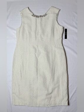 Preston & York Women’s Embellished Sleeveless Jacquard Dress Size 18 New